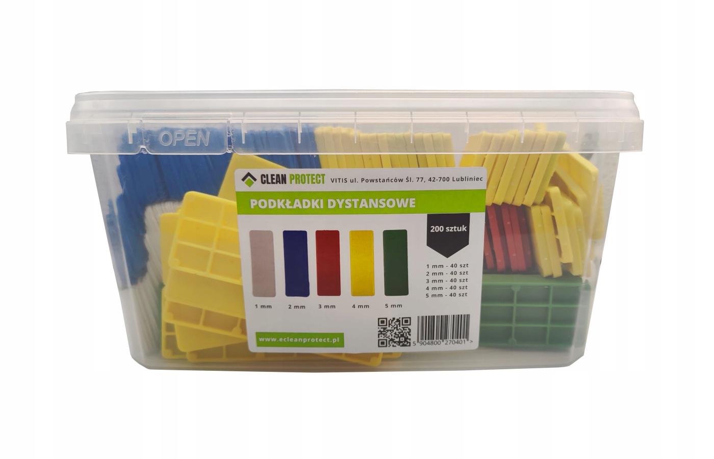 Podkładki dystansowe 30mm MIX 200szt EAN (GTIN) 5904800270814