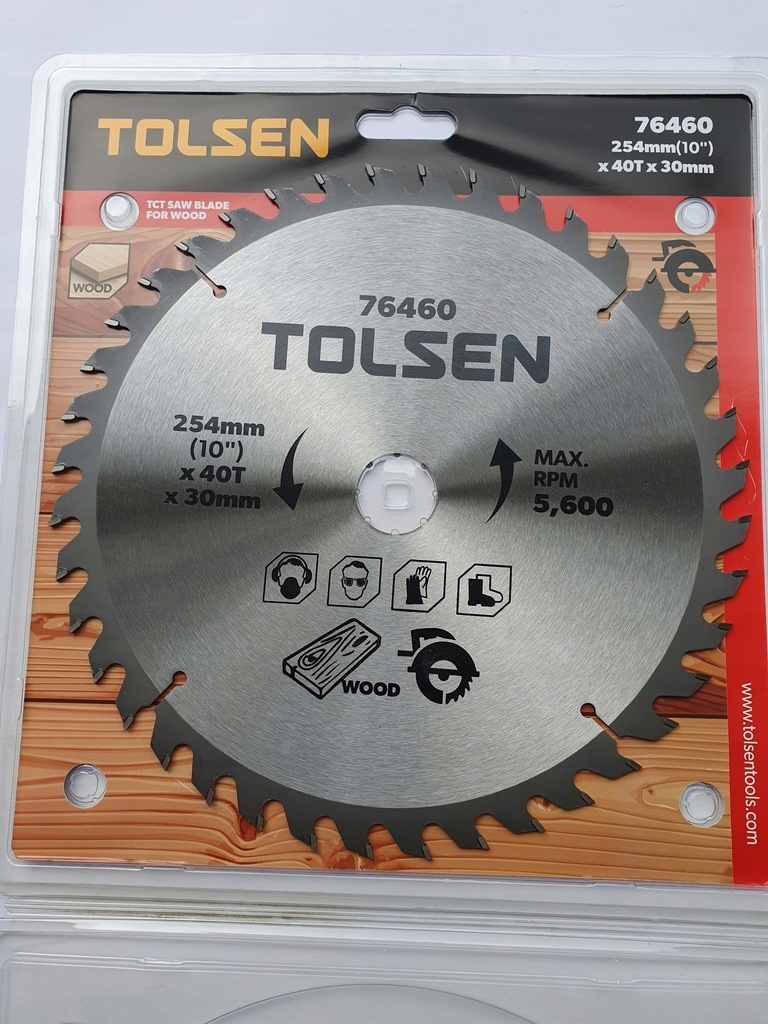 

Tolsen Piła Tarczowa Do Drewna 254MM 60T