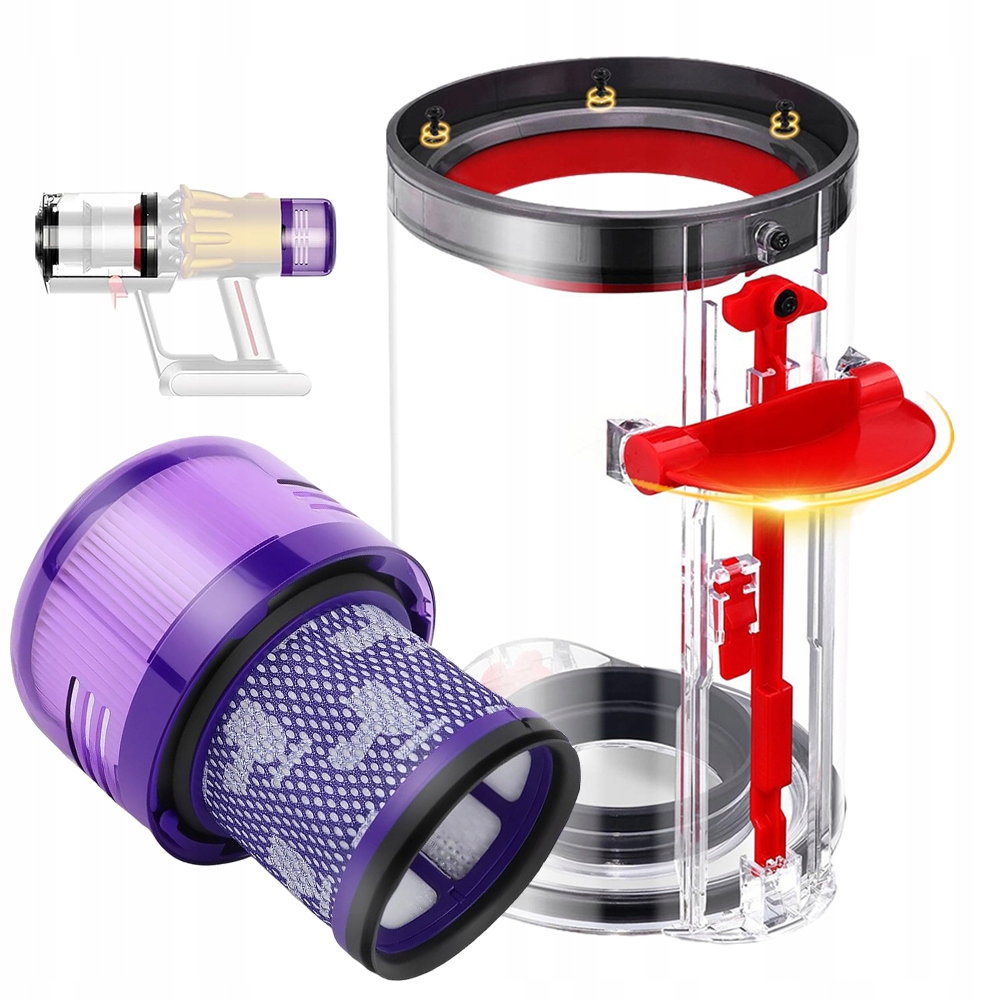 Nádoba Na Prach, Filtry Pro Dyson V15 SV14 SV15, Zesílené Těsnění