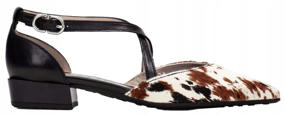 Dámské Ploché Elegantní Kožené Sandály Pony Španělské Hispanitas 36