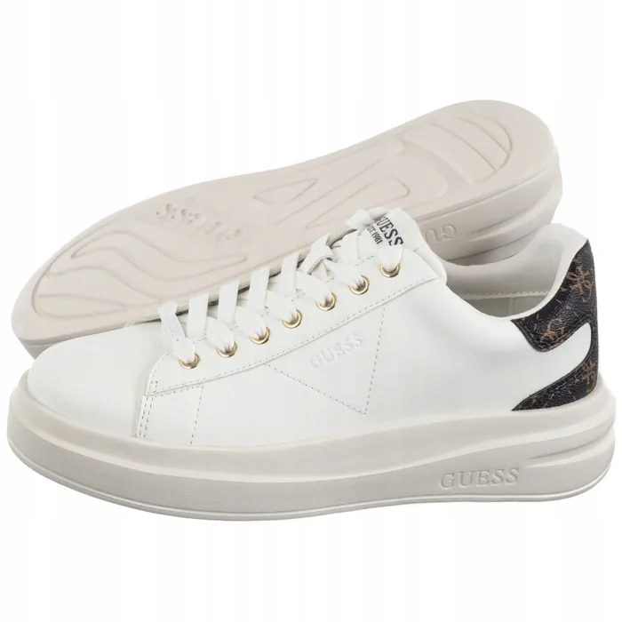 Dámské tenisky Guess Elbina Fljelb FAL12 Whbro Bílé