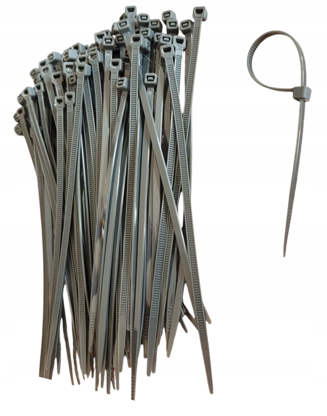 GRAFITOWE ANTRACYT TRYTYTKI OPASKI ZACISKOWE TRYTKI TRYTKA 3,6x150 mm 100x Szerokość 3.6 mm