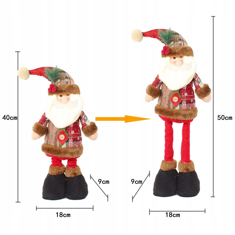 PREZENT FIGURKA ŚWIĄTECZNA RENIFER LALKA MIKOŁAJ Marka inna