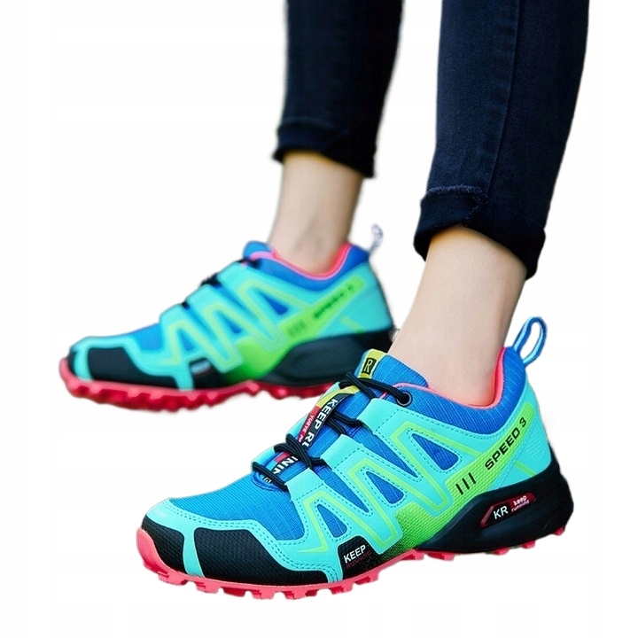 DAMSKIE LEKKIE BUTY TREKKINGOWE TURYSTYCZNE ODDYCHAJĄCE