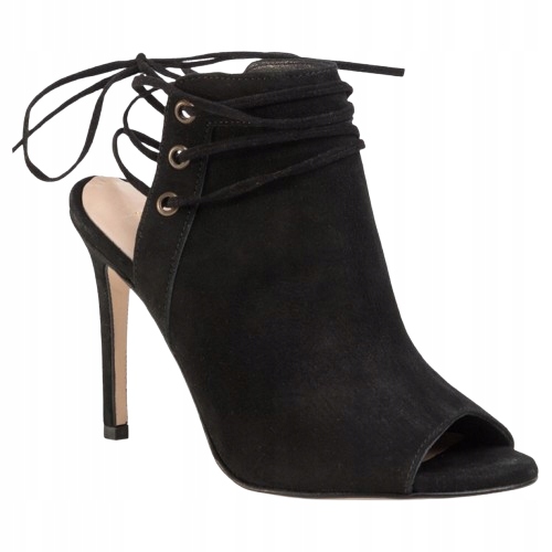 Eva Longoria Dámské Sandály Kožené Černé 40 Stg