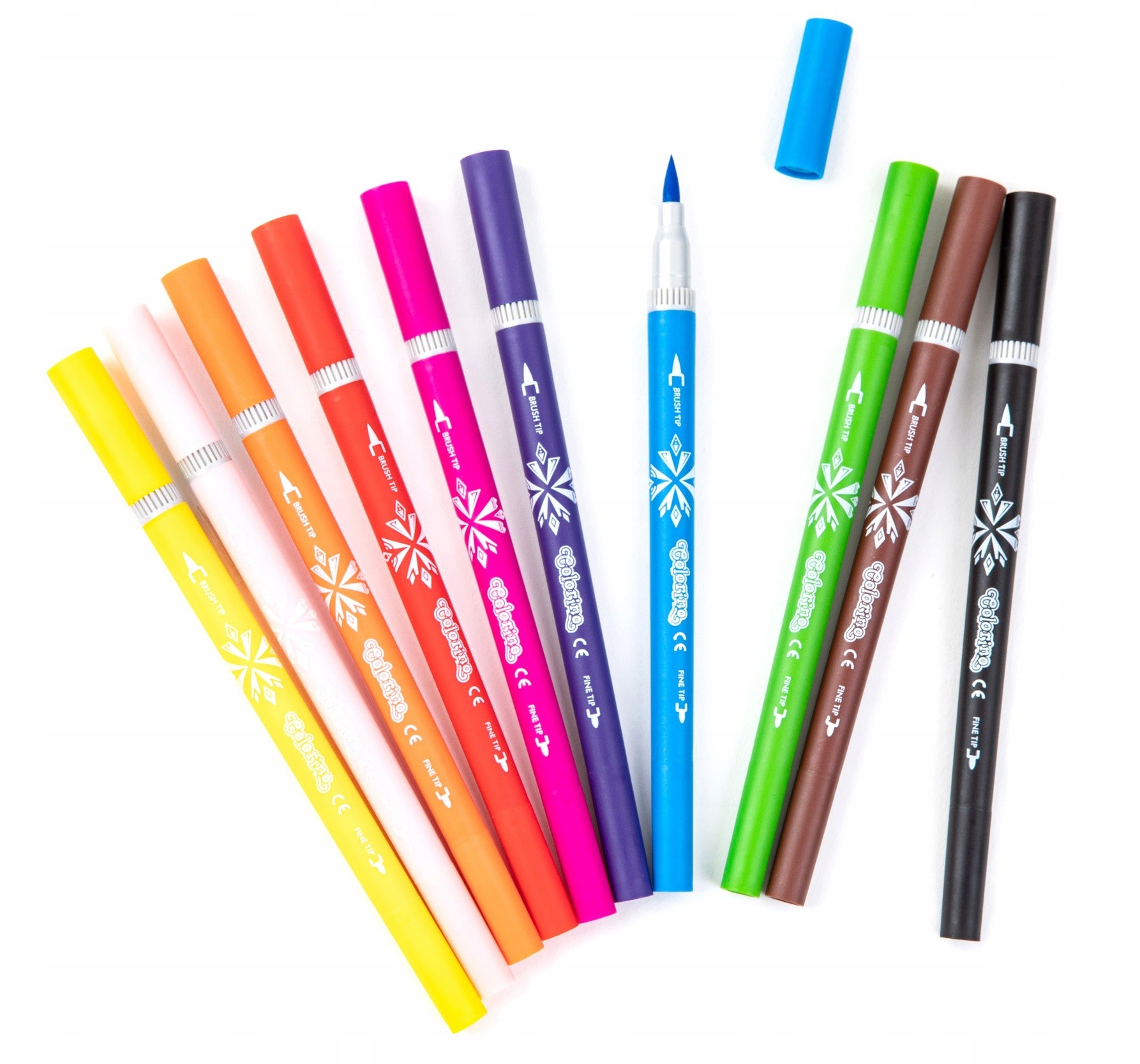 Flamastry dwustronne 10 kolorów Frozen II Colorino Rodzaj flamastry