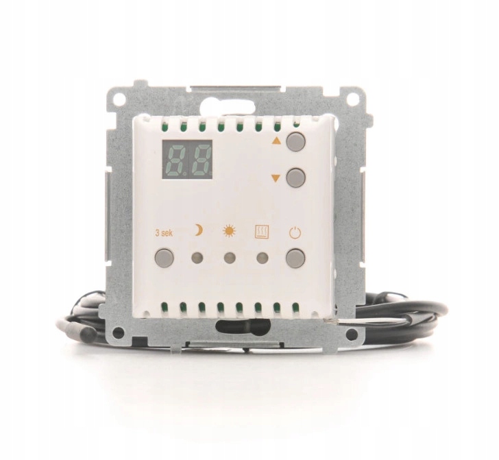 Simon 54 Regulátor teploty s displejom a vonkajším snímačom Biely