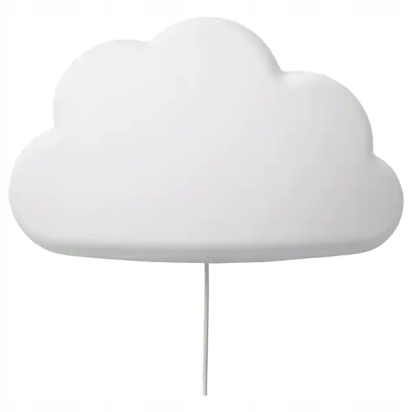 

Ikea Upplyst Lampa ścienna Led, chmura, dziecięca