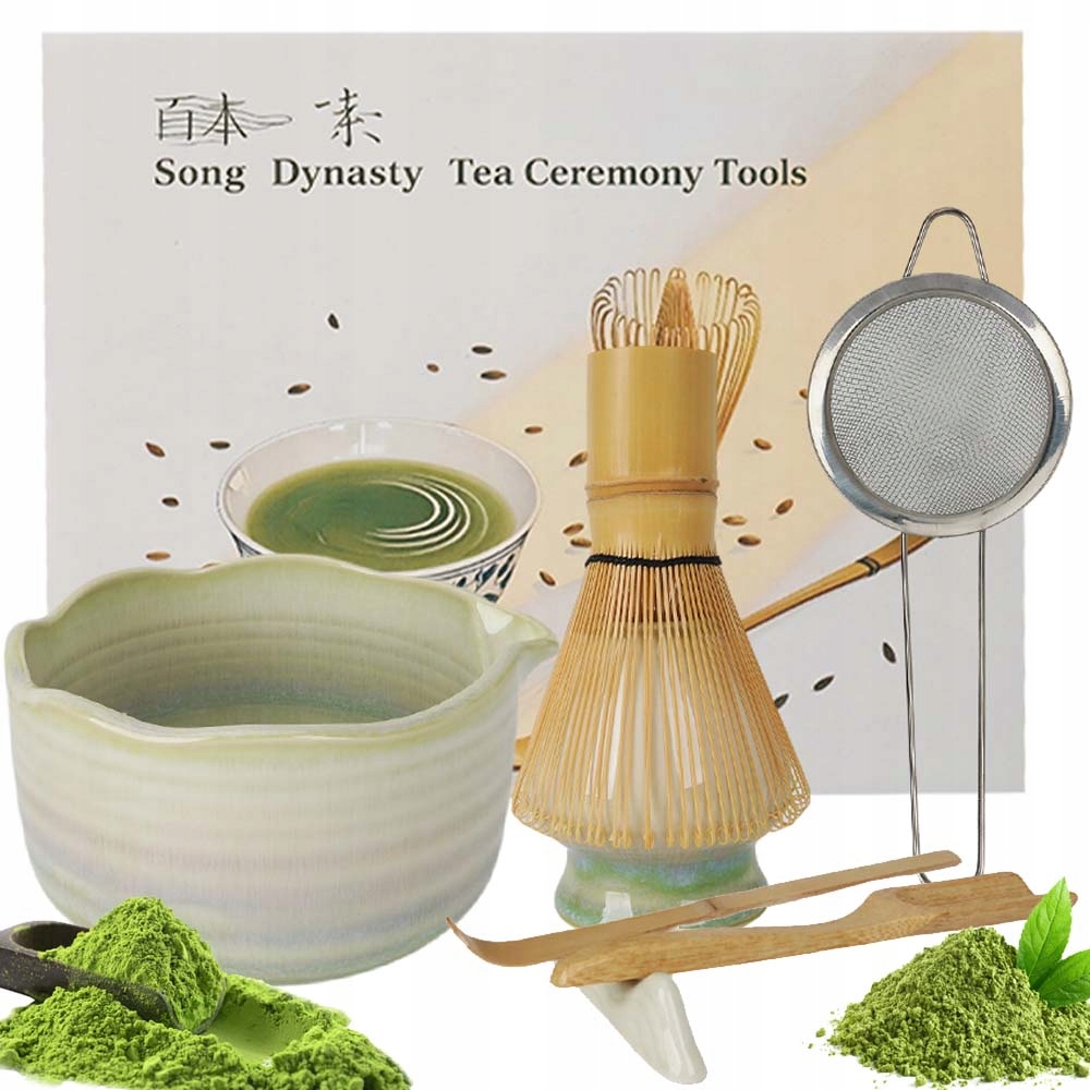 Zestaw Prezentowy Do Herbaty Matcha Mioteł Matcha 7 El Z Ceramicznym Miska