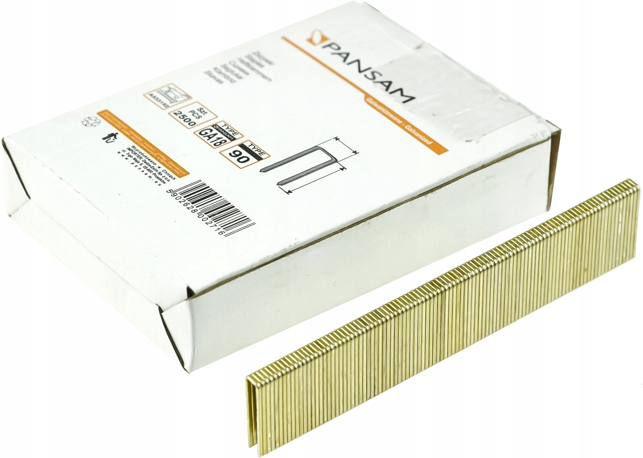ZSZYWKI STOLARSKIE 21mm TYP90 GA18 2500szt. PANSAM Marka Pansam