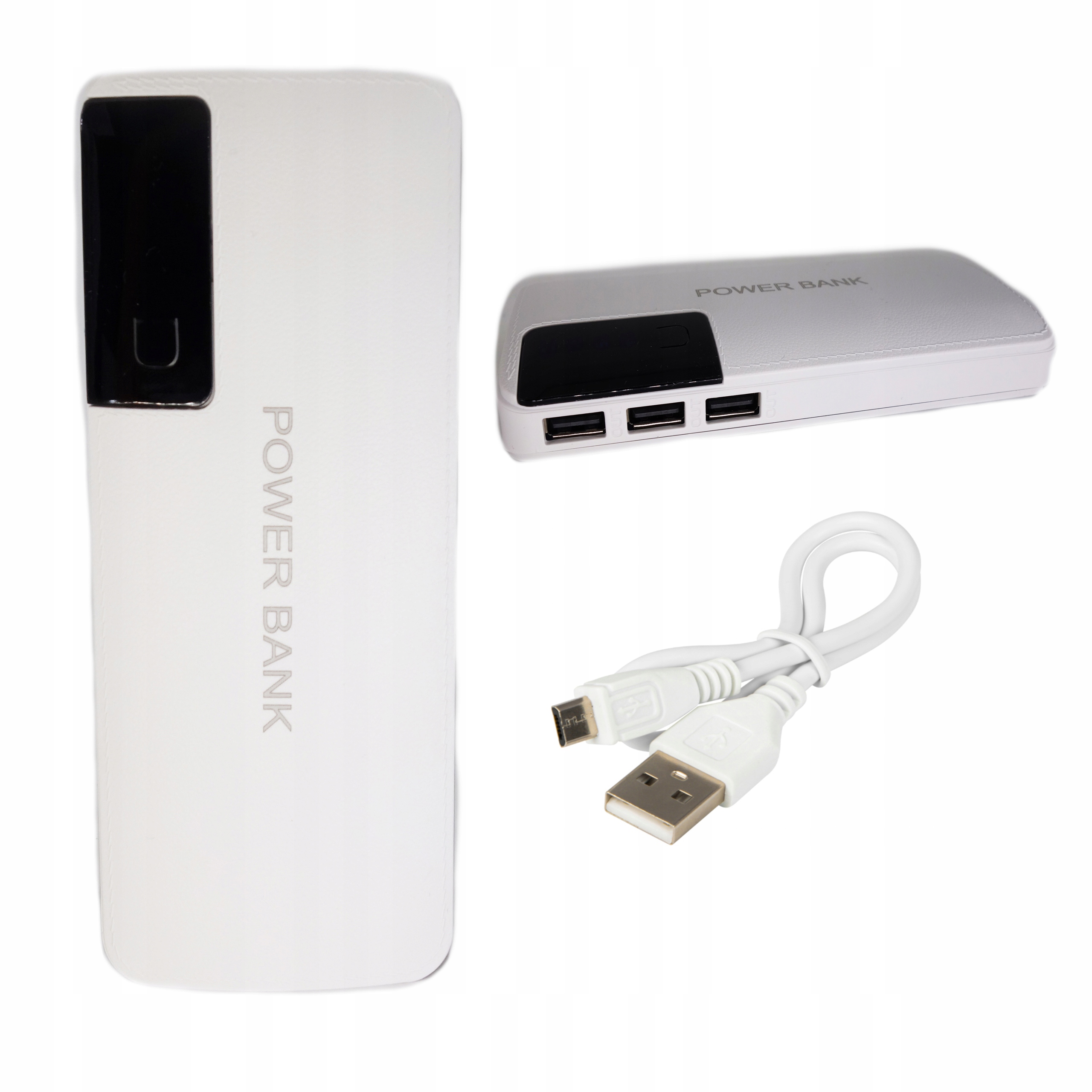 

Powerbank Power Bank Ładowarka 3X Usb Z Latarką