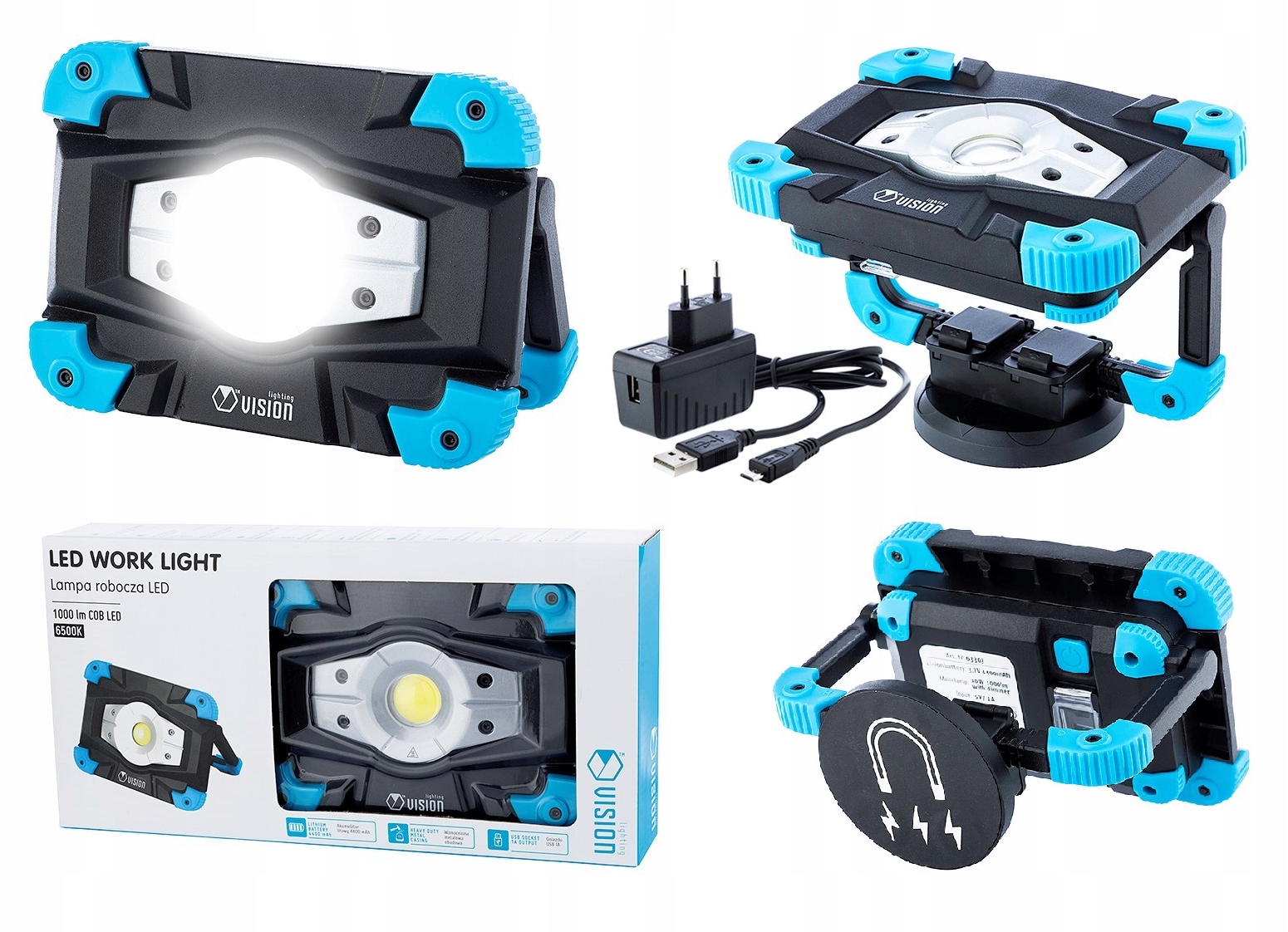 РАБОЧИЙ ФОНАРЬ ДЛЯ МАСТЕРСКОЙ МЕТАЛЛИЧЕСКИЙ КОРПУС СИЛЬНЫЙ