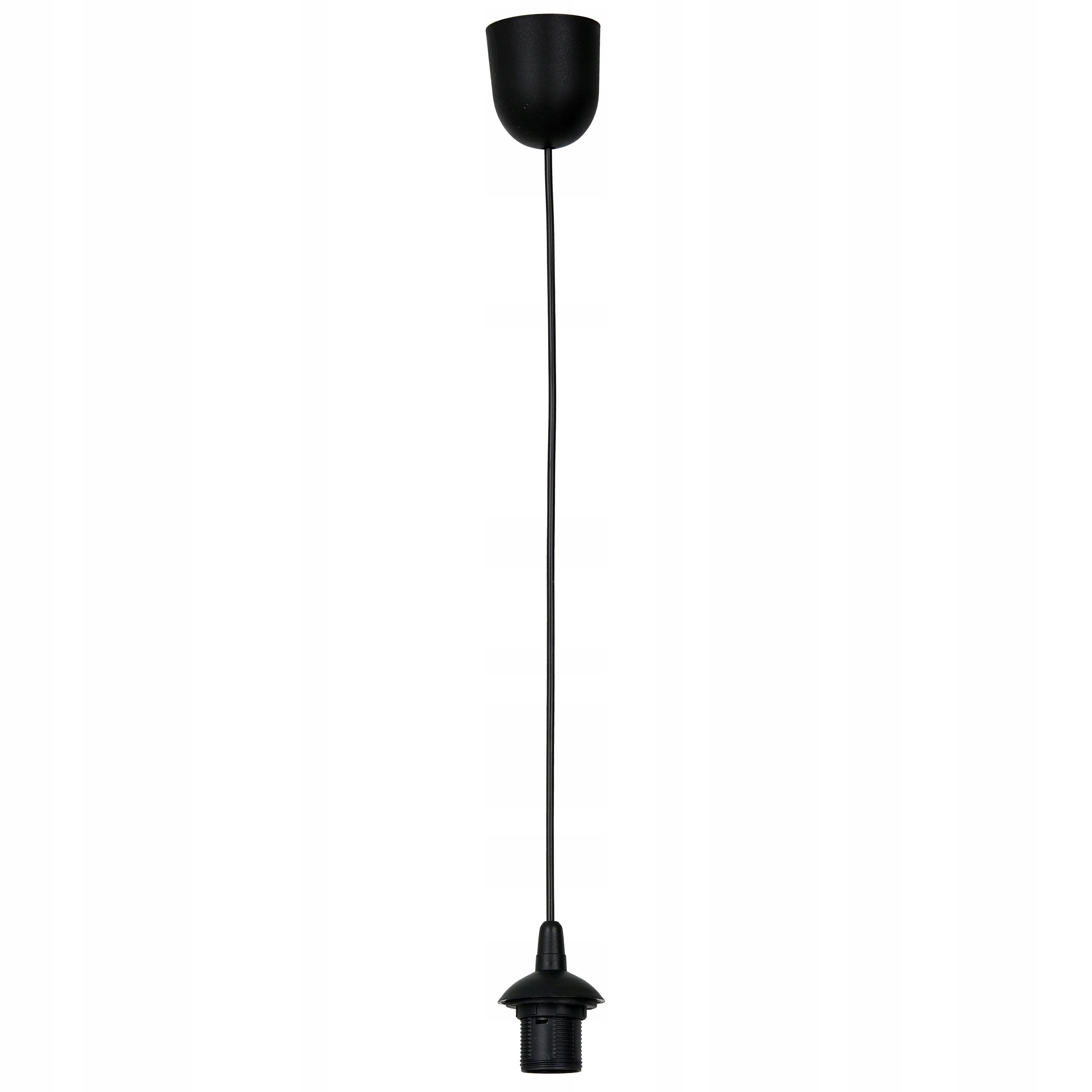 

Zwis Pojedynczy Podstawa Lampy Wiszącej Czarna E27