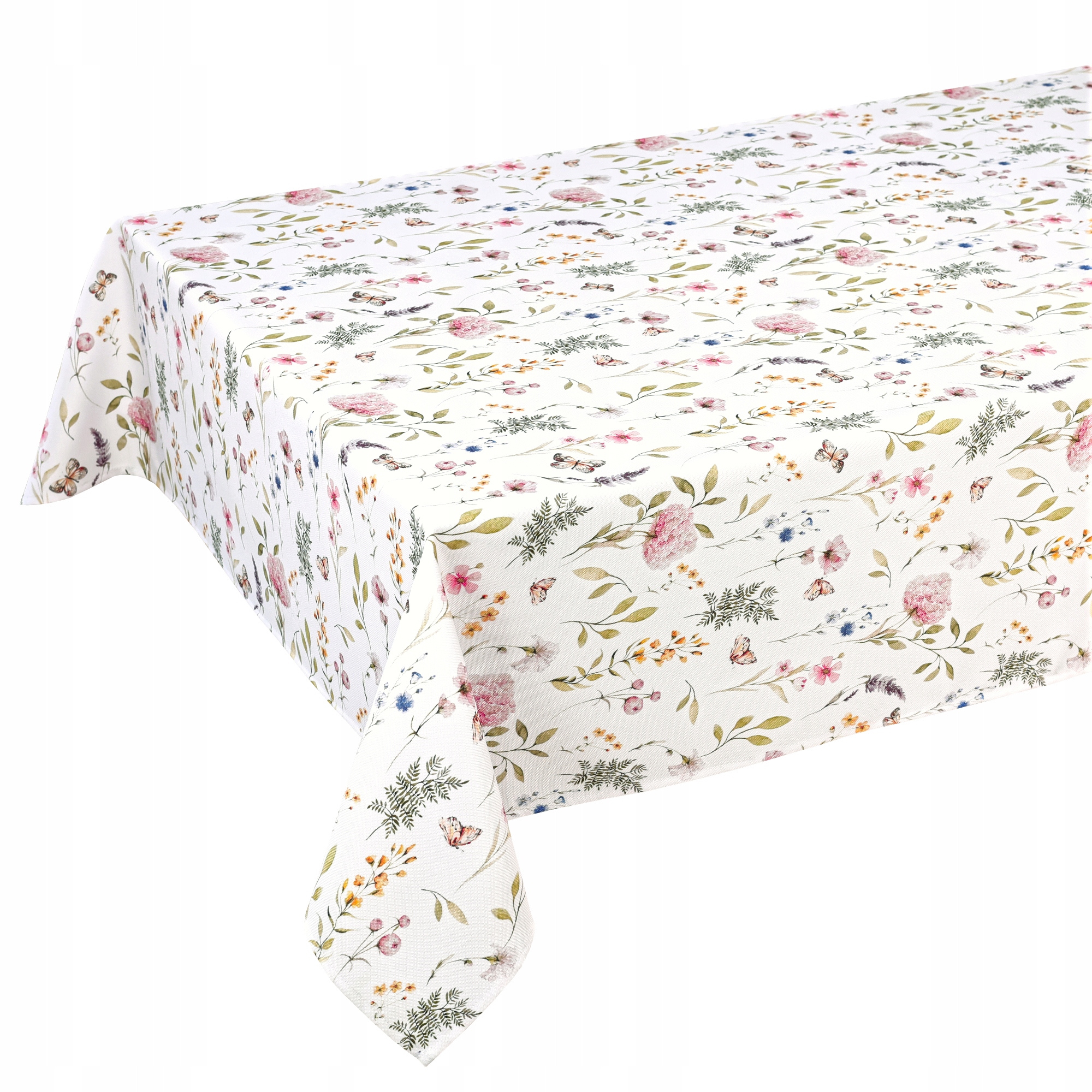 Ubrus odolný proti skvrnám s květinami 120 x 450 cm, klasicky obšitý Minos 25366_101