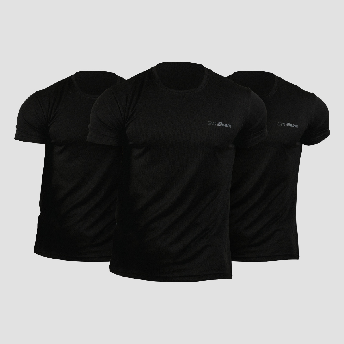 GymBeam Męski T-Shirt Trn 3Pack Black M 3pack