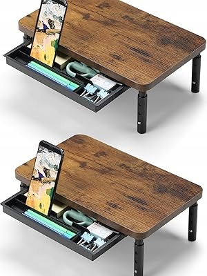 ERGONOMICZNY STOJAK PODSTAWKA POD MONITOR Z REGULOWANĄ WYSOKOŚCIĄ 2 szt