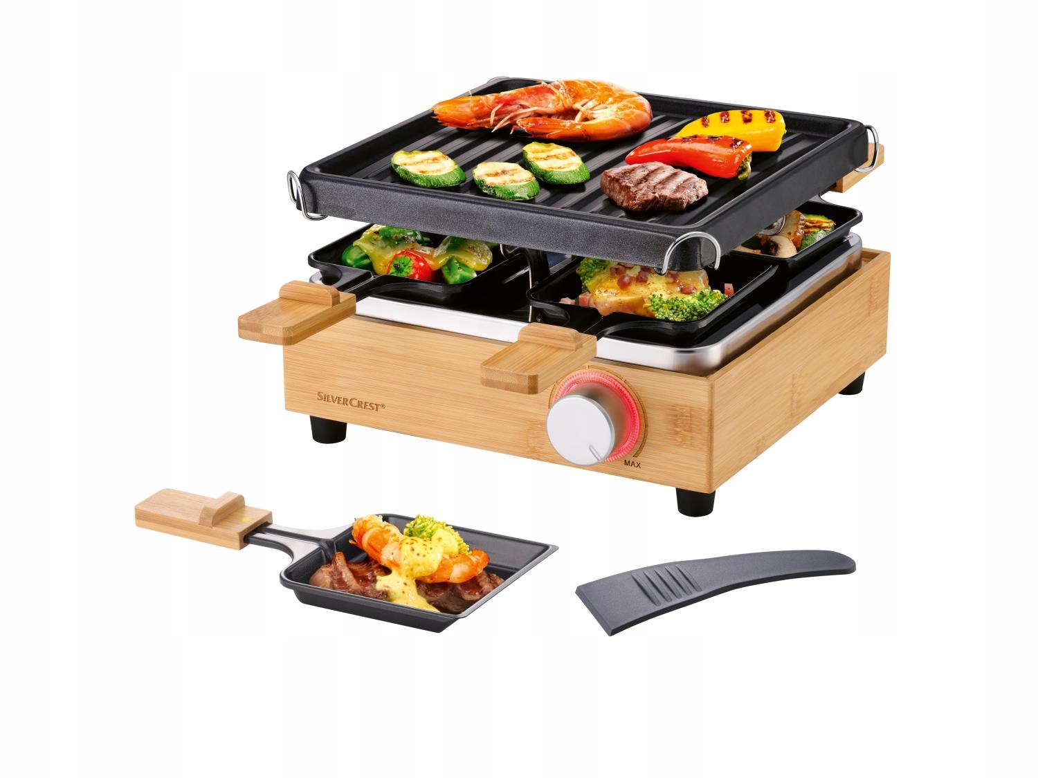 Raclette elektrický gril SilverCrest 800 černý 800 W