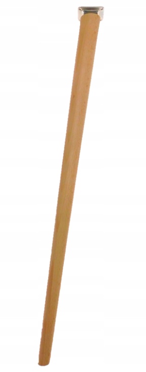 Drevená nábytková noha šikmý kužeľ 72 cm, prírodný lak, upevnenie