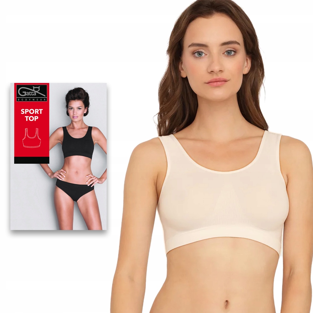 

Gatta Sport Top beżowy biustonosz sportowy r M
