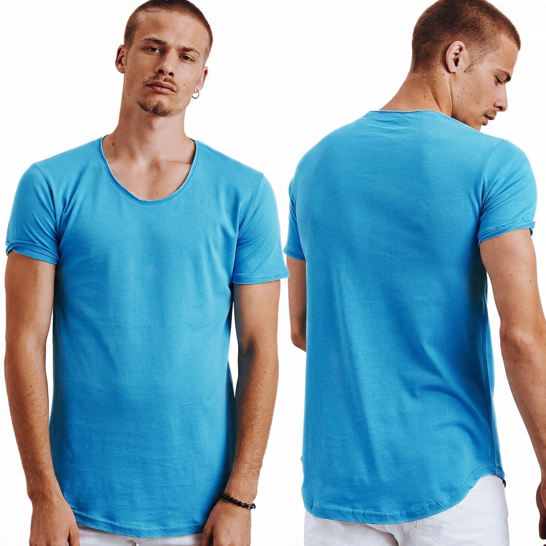 

Męska Koszulka T-shirt Bez Nadruku rx4618 - XL