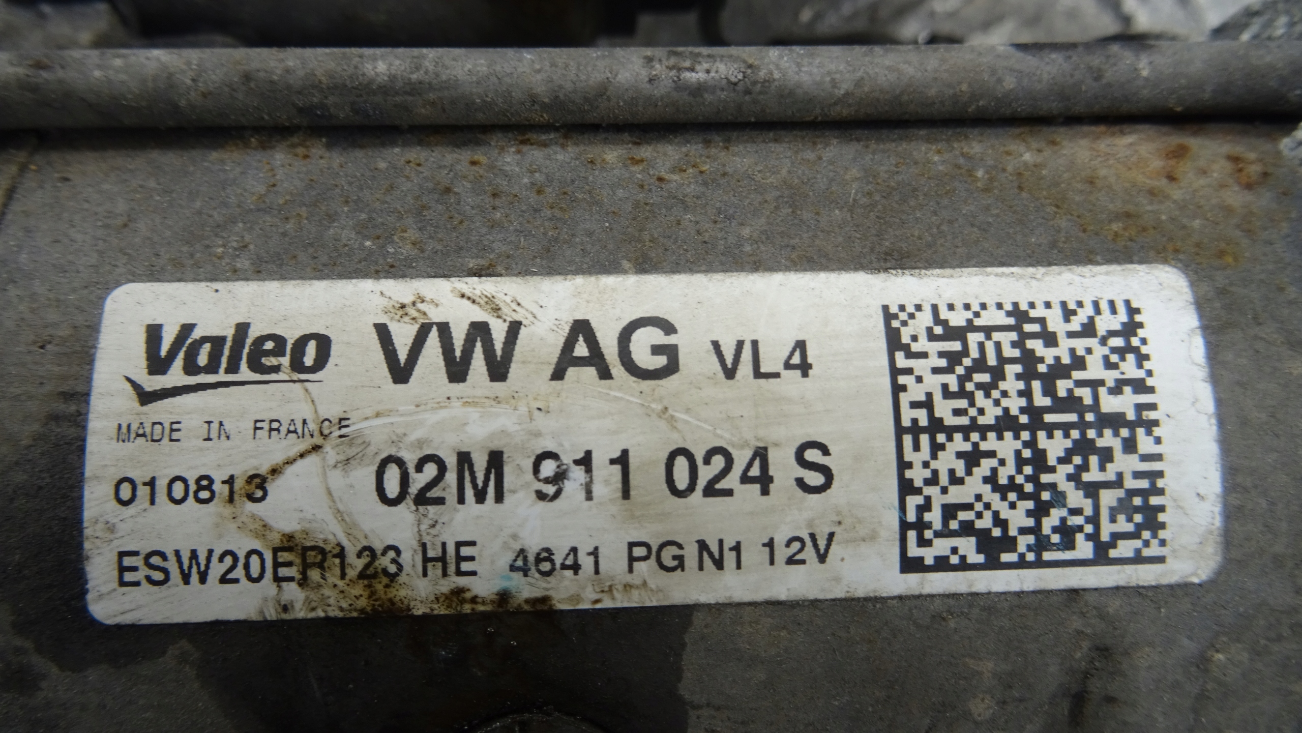 VW GOLF VII starter 2.0 TDI 02M911024S