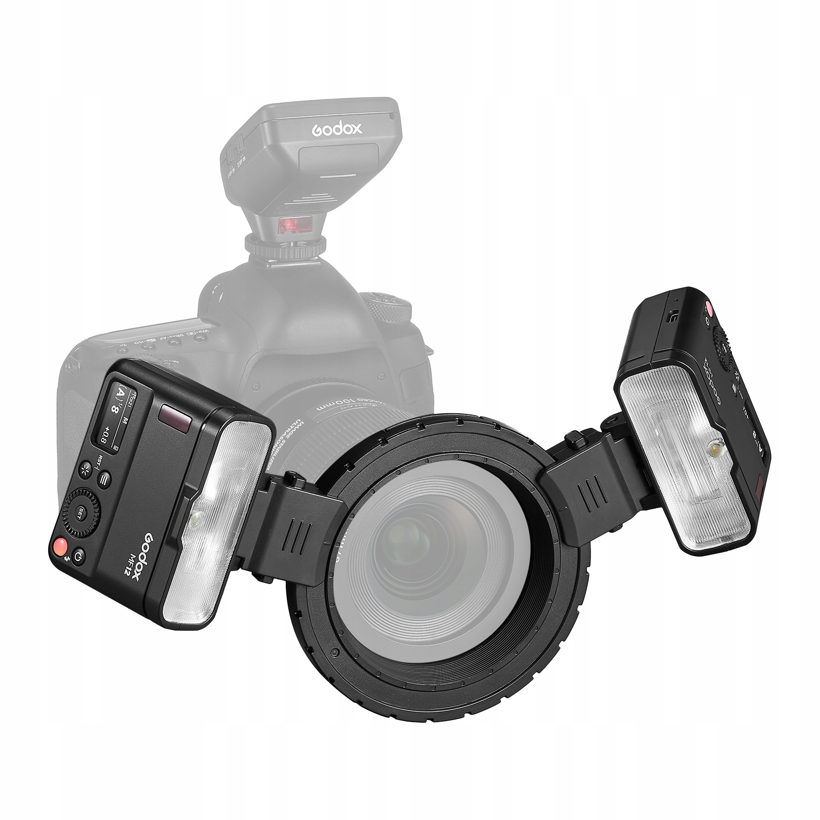 Godox MF12-K2 2 szt. Flash makro 2.4G Model nie