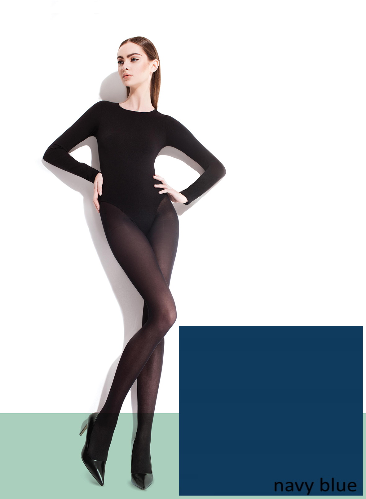 

Rajstopy r 4 micro Paula 40 den Fiore Navy Blue