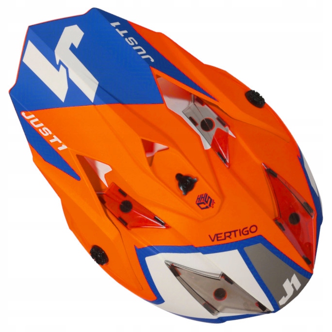 KASK JUST1 J32 KIDS VERTIGO BLUE FLUO ORANGE YM Rozmiar M