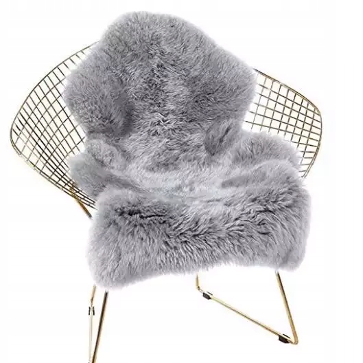 Koberec Umělá ovčí kůže Nadýchaná Kožíšek Koberec do obývacího pokoje Měkký 140 cm