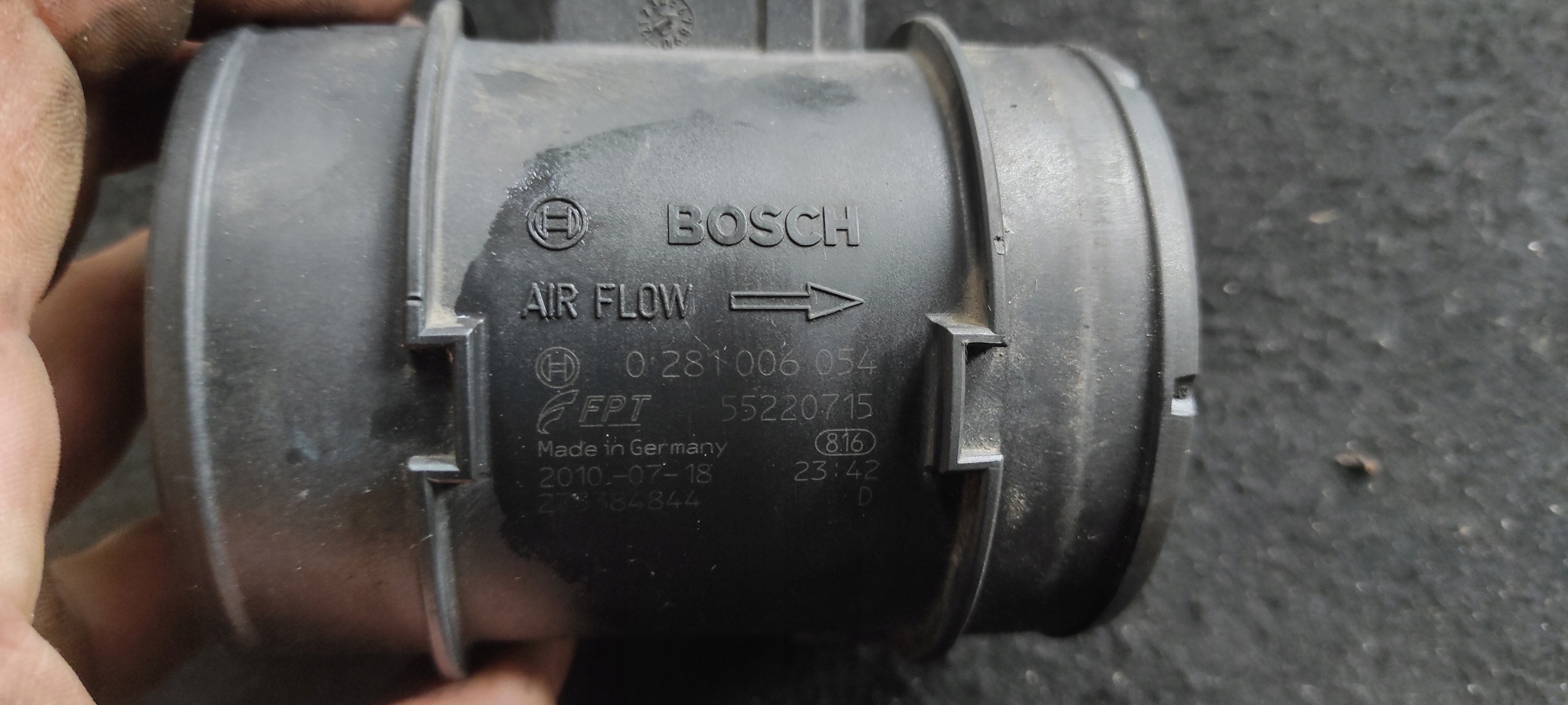 flow meter FIAT PUNTO EVO 55220715 1.3 95KM