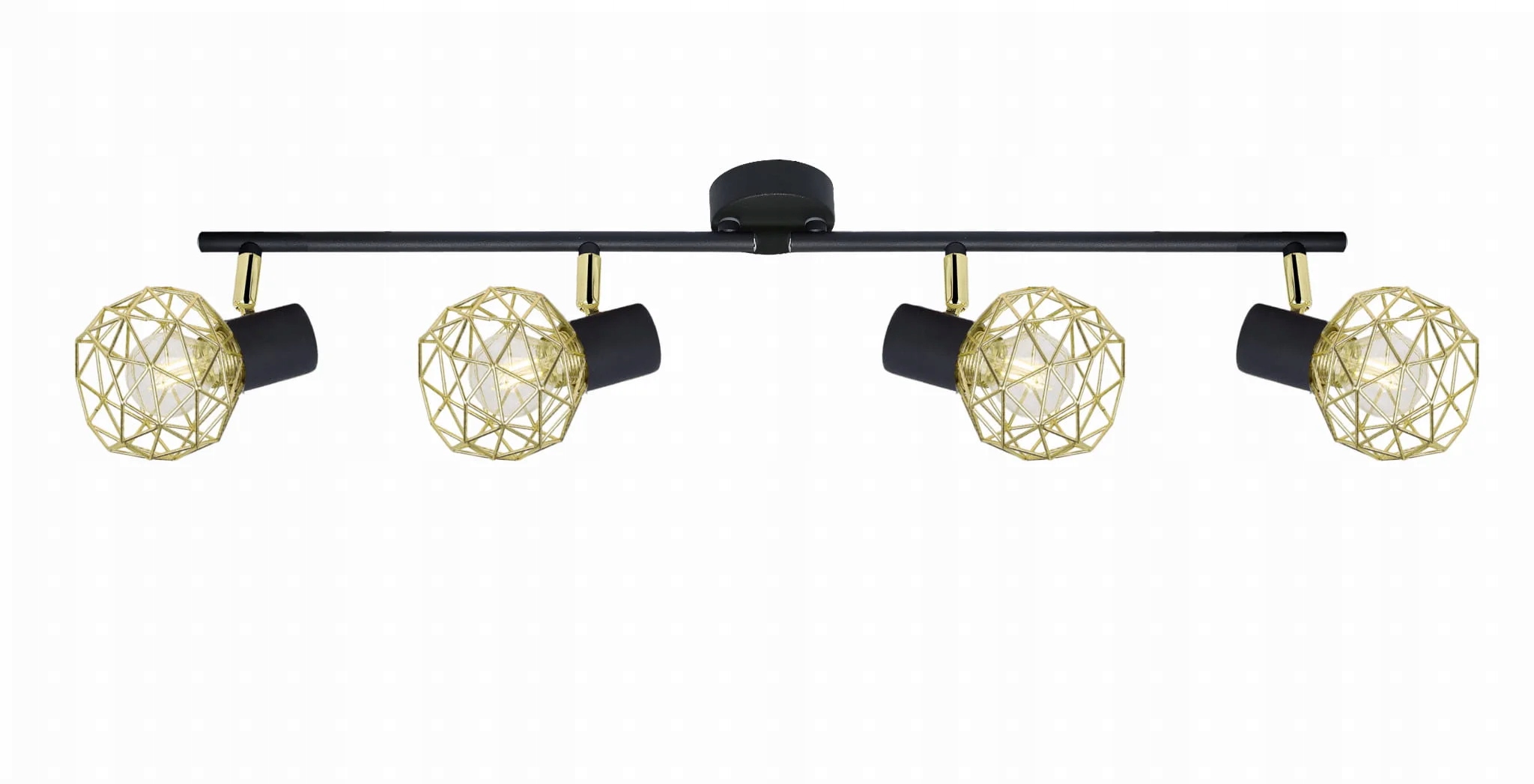 Led stropná lampa so zlatými tienidlami Candellux