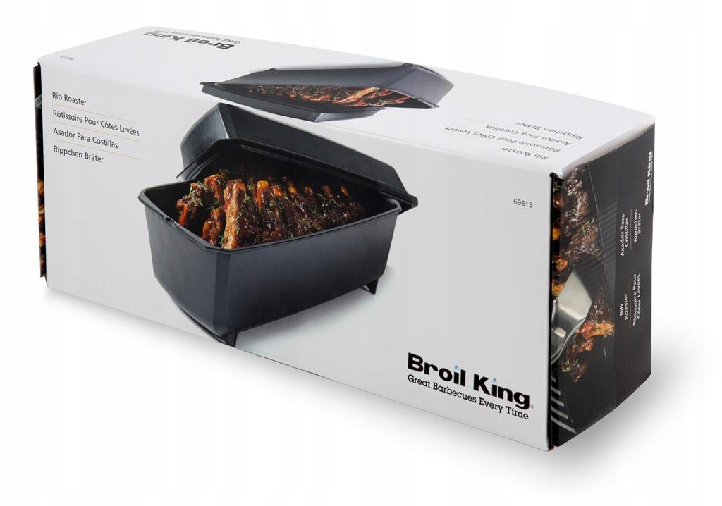 Żeliwna brytfanna do żeberek Broil King 69615 Waga produktu z opakowaniem jednostkowym 3 kg