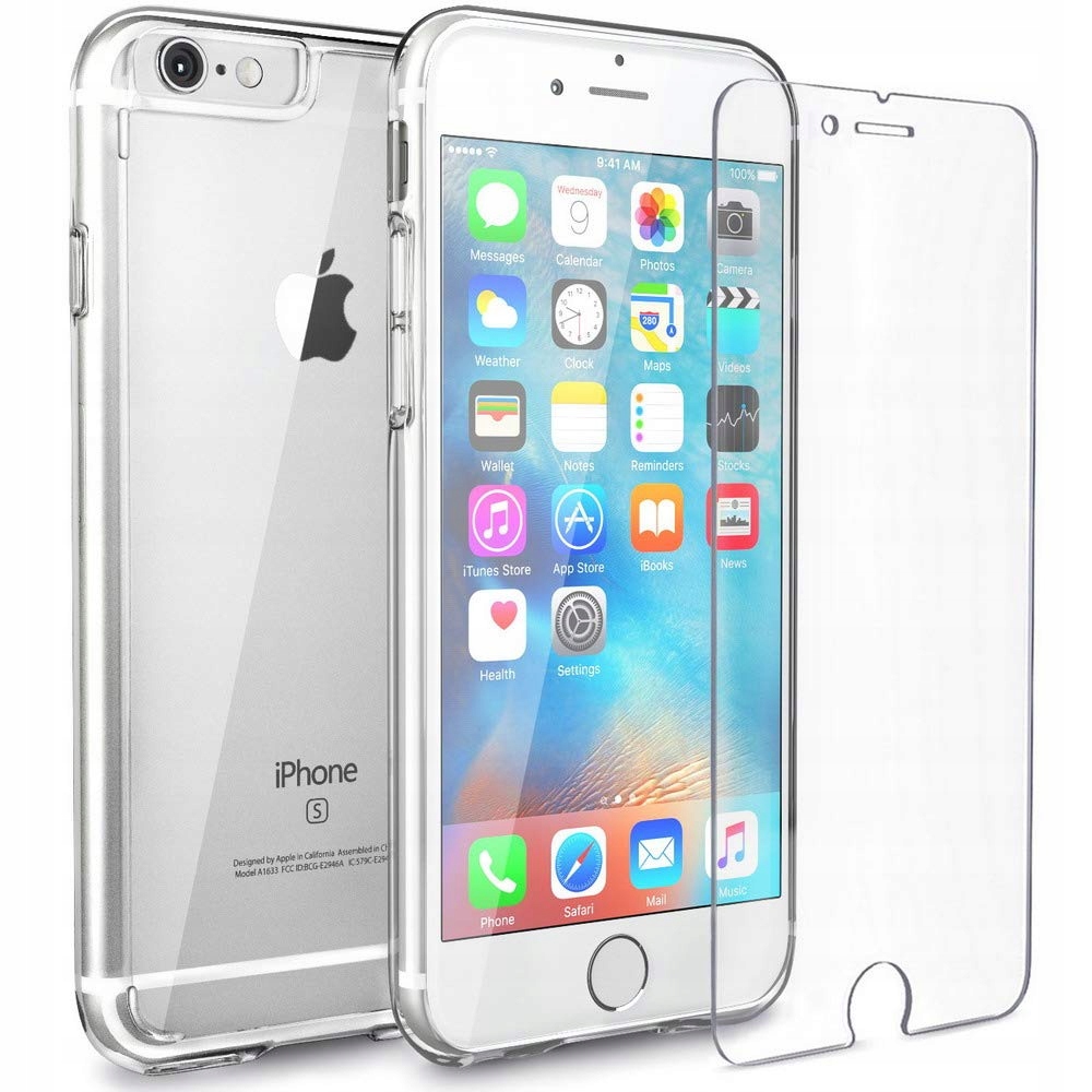

Clear Etui Case Obudowa do iphone 6 6S + Szkło