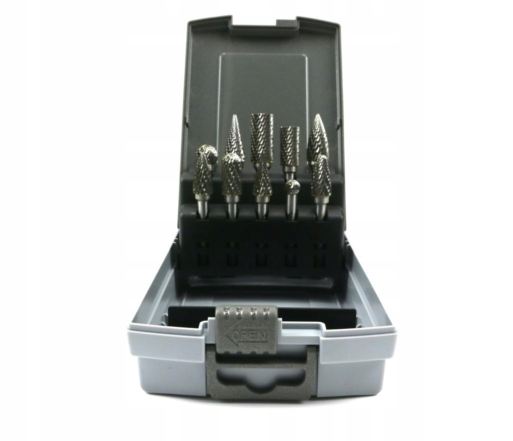 Rm Sada fréz z karbidu wolframu na ocel 10 ks Waryński