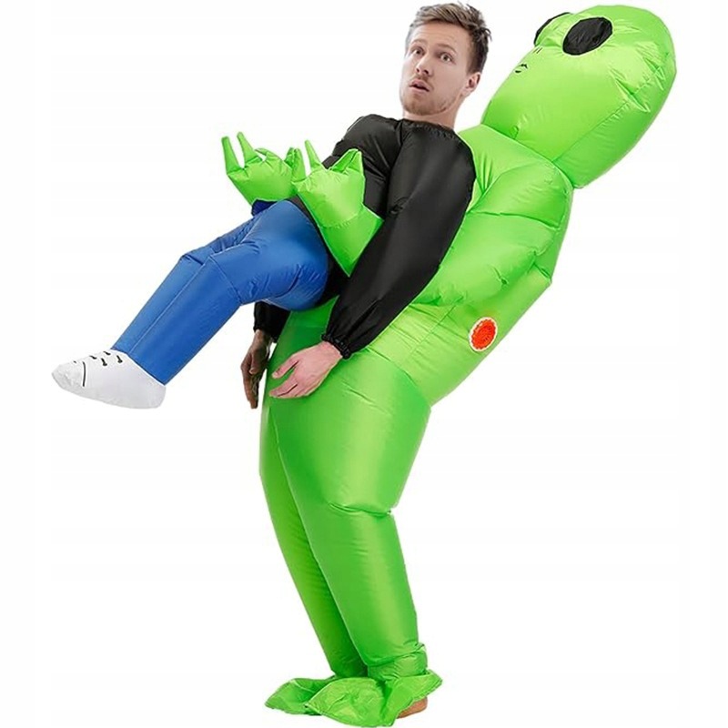 Przebranie Dmuchany Strój Kosmita Alien Kostium Dla Dorosłych