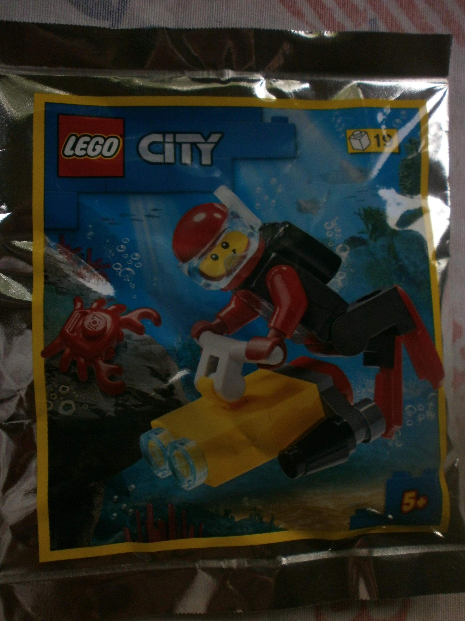LEGO CITY NUREK+SKUTER+KRABIK + MAGAZYN Numer czasopisma 7