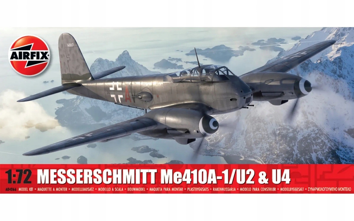 Airfix Model ke slepení Messerschmitt Me410A 1/U2 U4 1/72