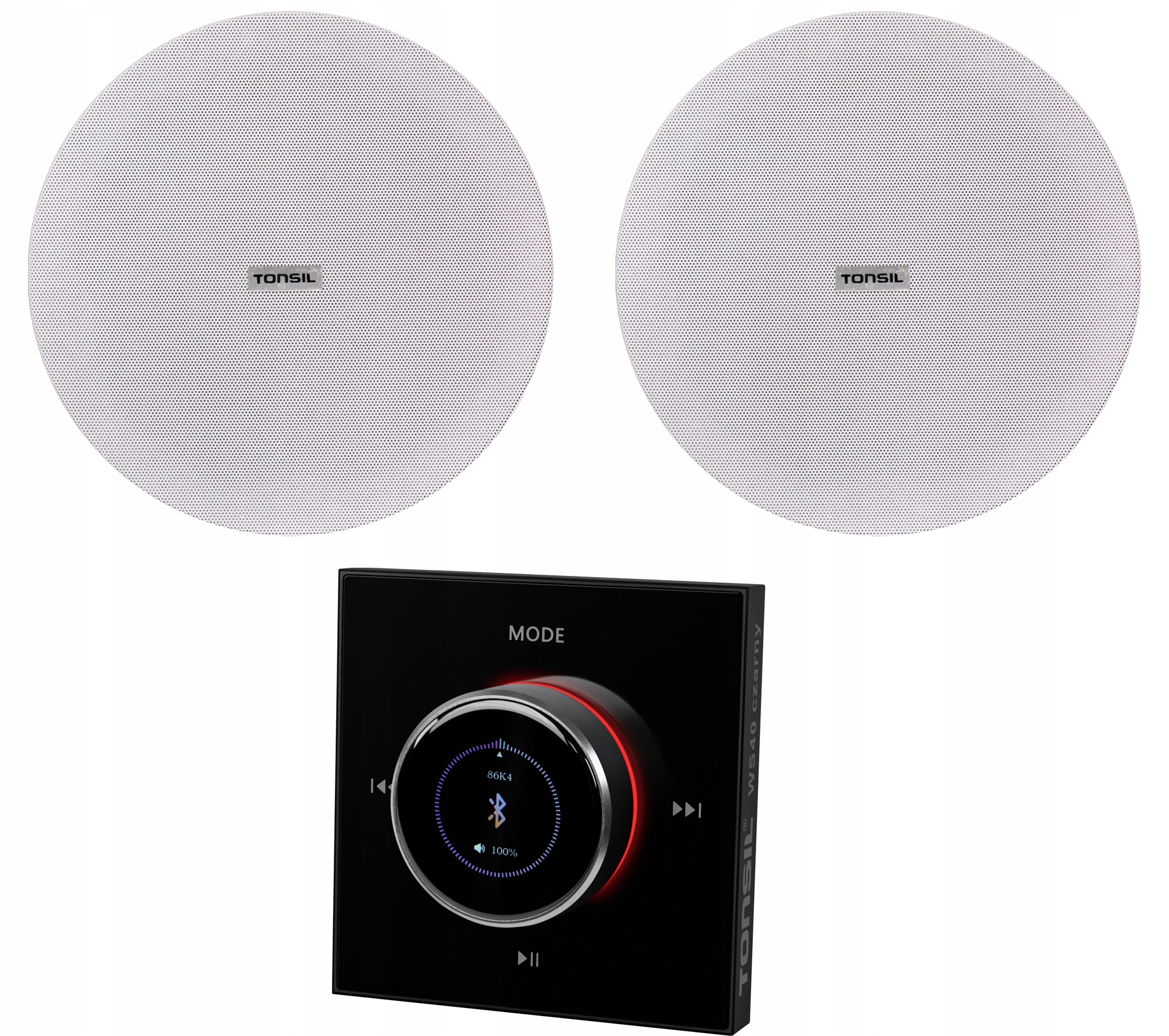 Set Tonsil: Nástěnný zesilovač WS-40 2x stropní reproduktor Zgsu 200s