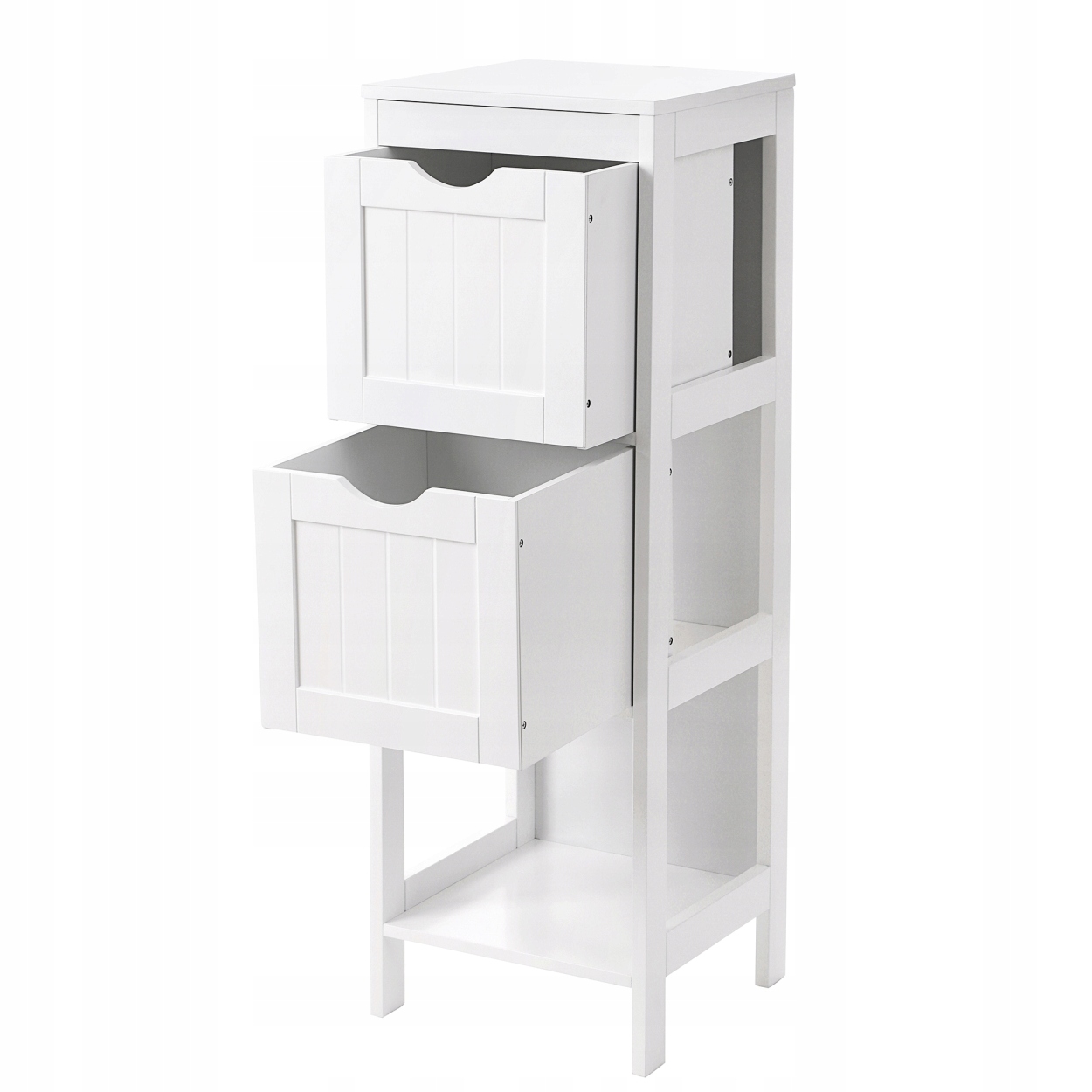 Kúpeľňová skrinka organizér biela do kúpeľne 89 cm