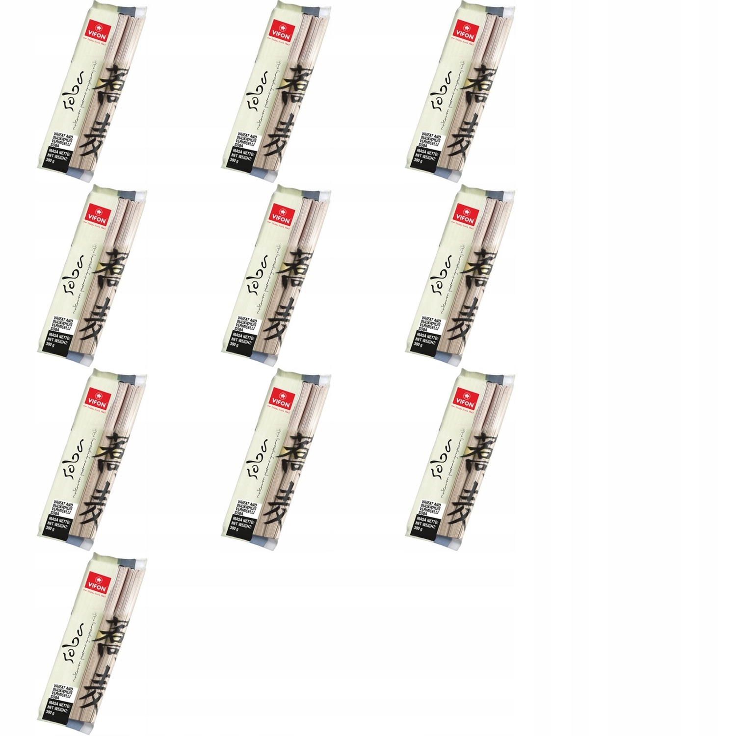 10x 300g Tokyoto makaron pszenno-gryczany nitki soba Karton