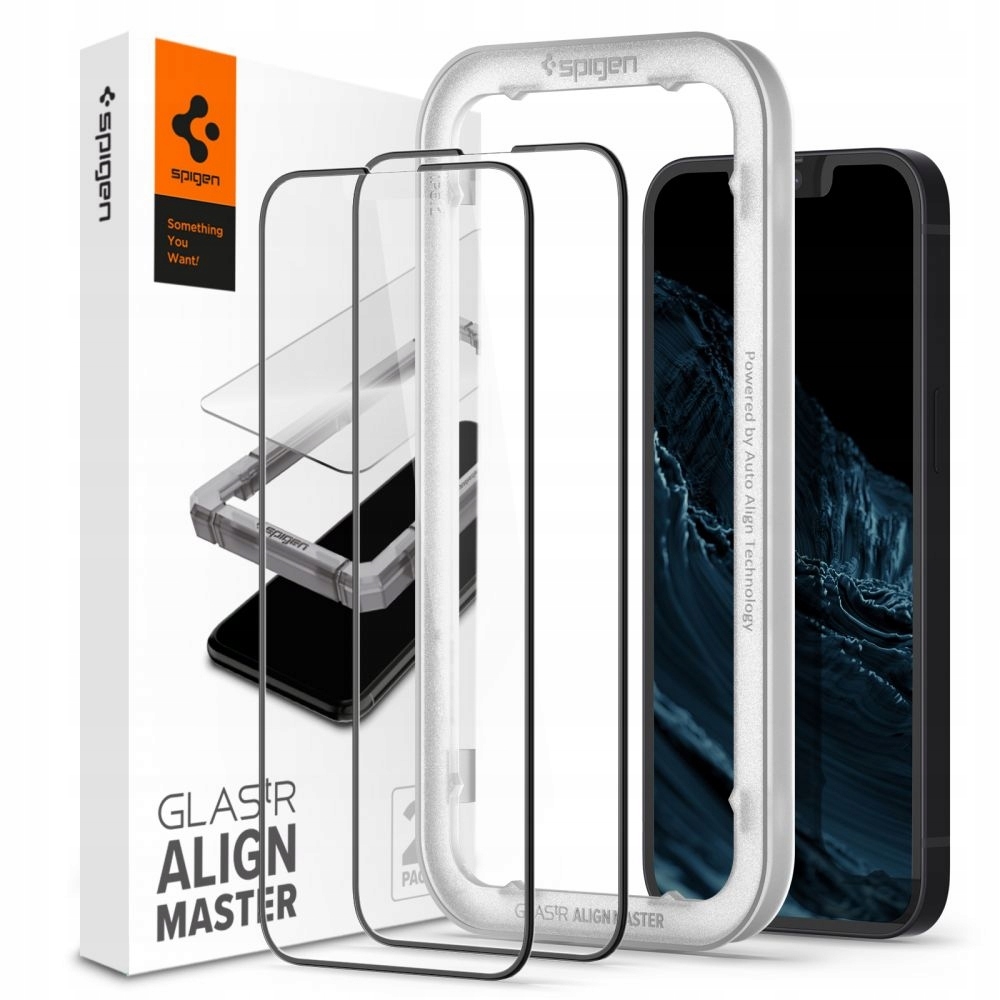

2x Szkło do Apple iPhone 13 Pro Spigen Full Ramka