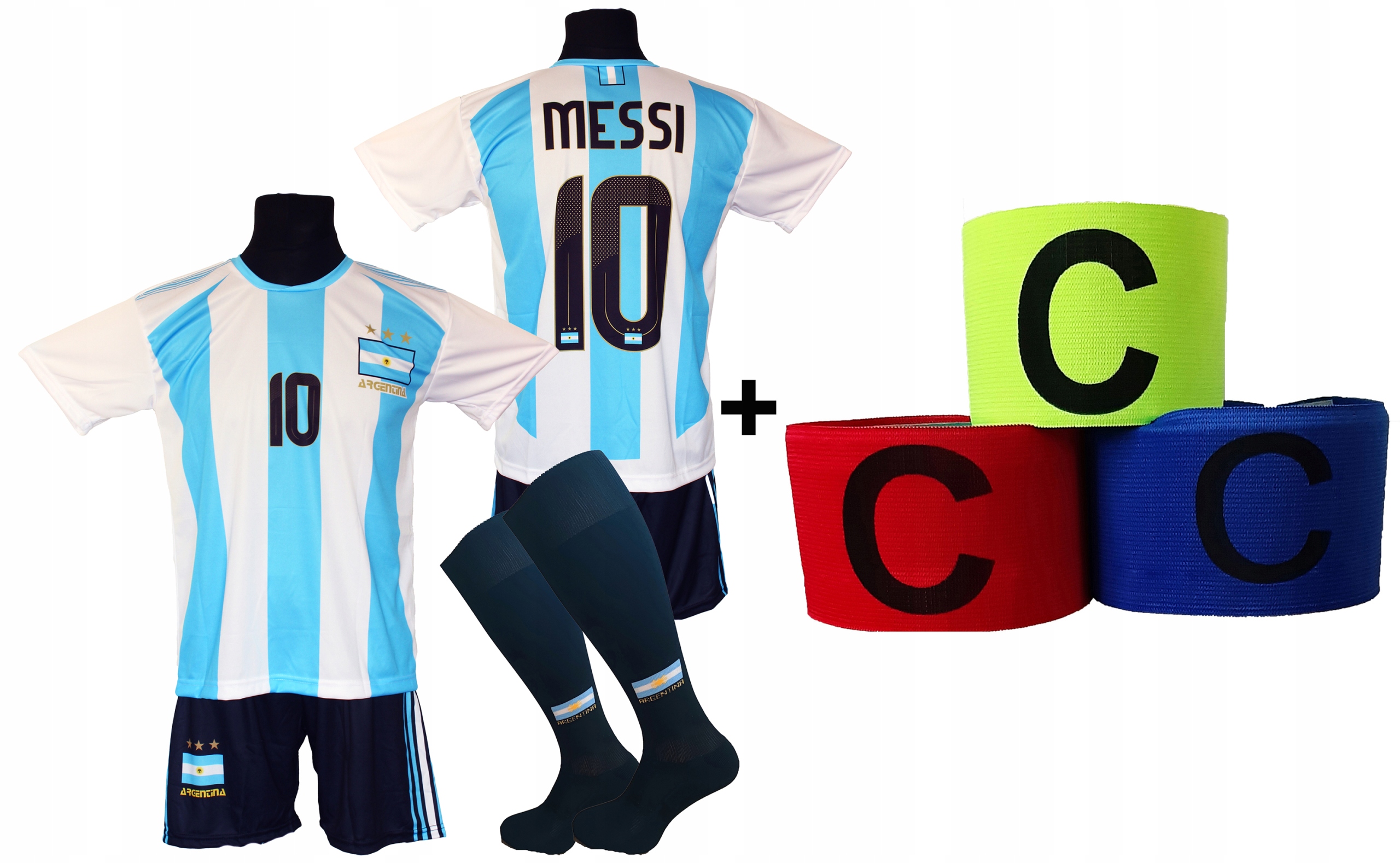 Messi komplet strój piłkarski Argentyna r 164