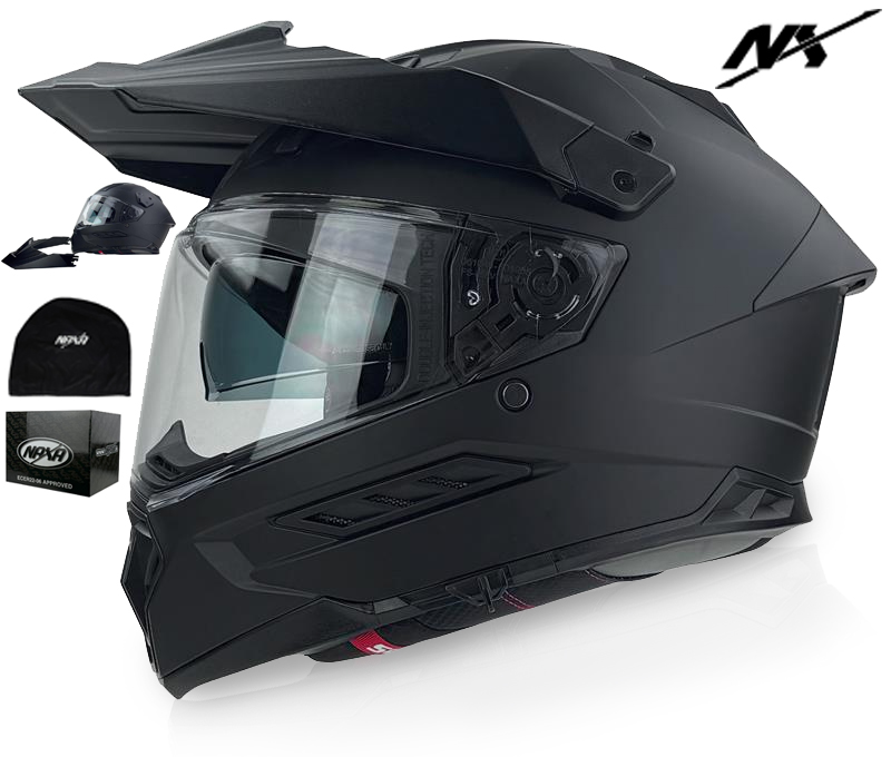 Naxa Motocyklová Přilba CO5r.XL Enduro/integrální Adv – Odnímatelný Kšilt|blenda