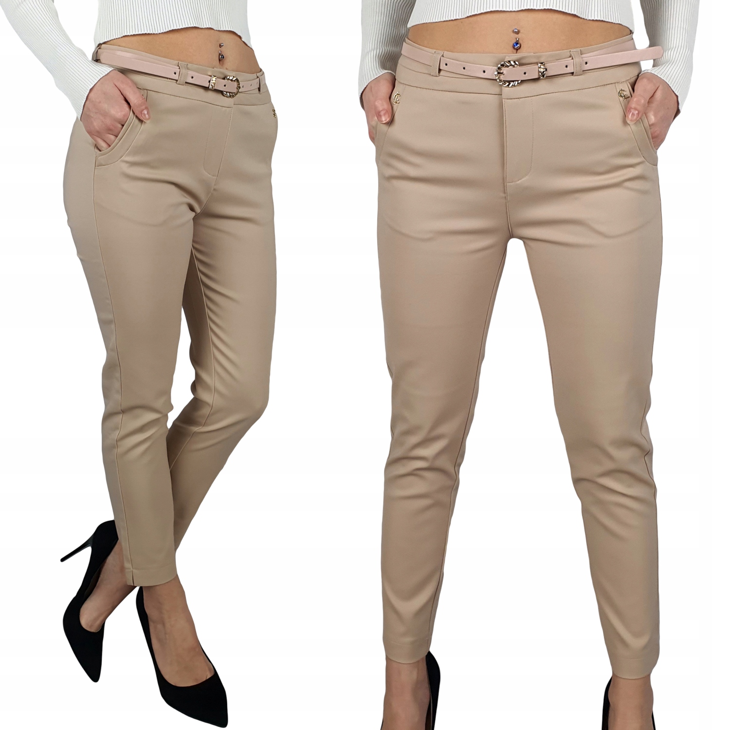 # SPODNIE DAMSKIE CYGARETKI Freesia 7/8-Plus Size# Marka inna