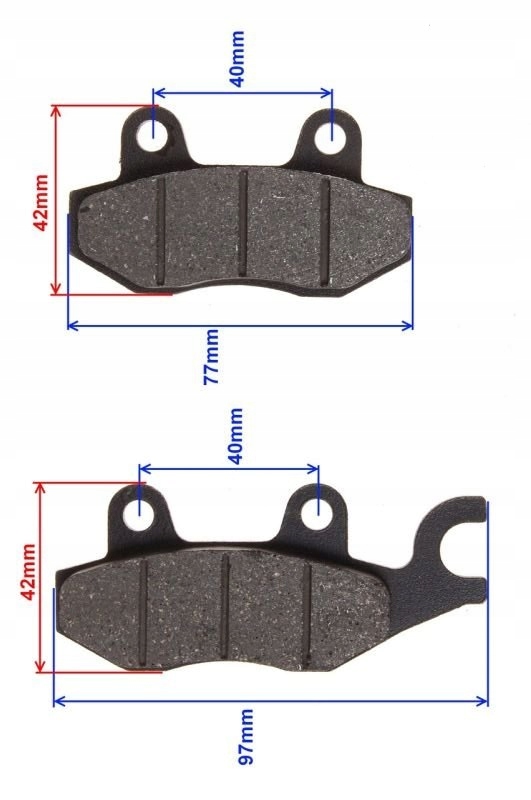 KLOCKI HAMULCOWE TYŁ TYLNE SKUTER 2T 4T ZIPP ROMET Producent Wilmat