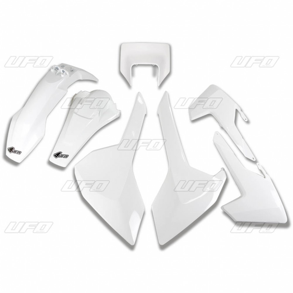 Ufo Sada Plastov Husqvarna Tx/te/fe '17-'19 S Krytom Lampy Farba Biela
