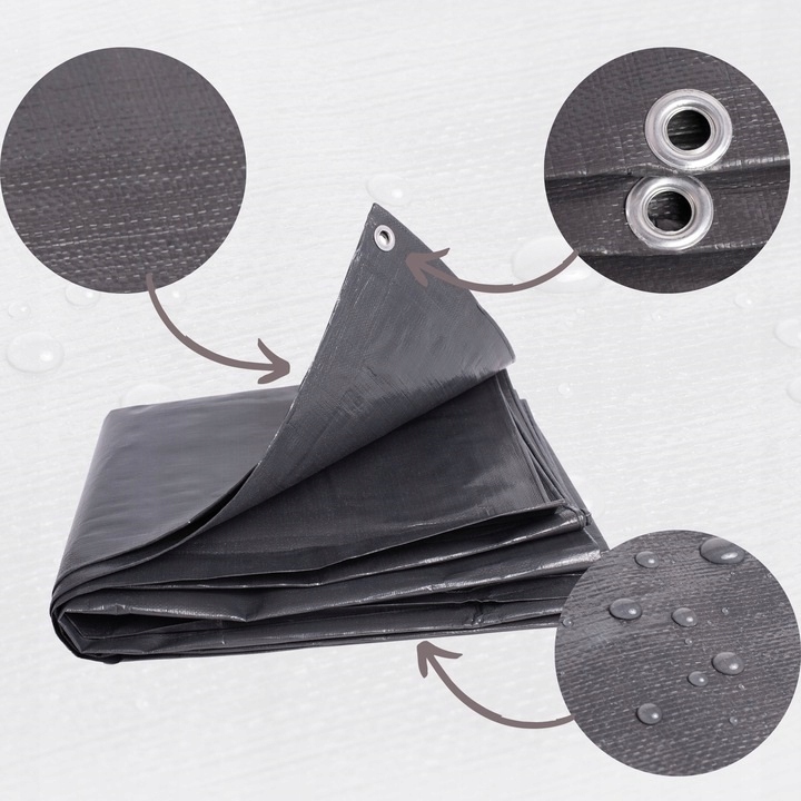 POKROWIEC NA MEBLE OGRODOWE PLANDEKA SZARY wodoodporny STÓŁ KRZESŁA 250x150 Kod producenta POKROWIEC NA MEBLE OGRODOWE