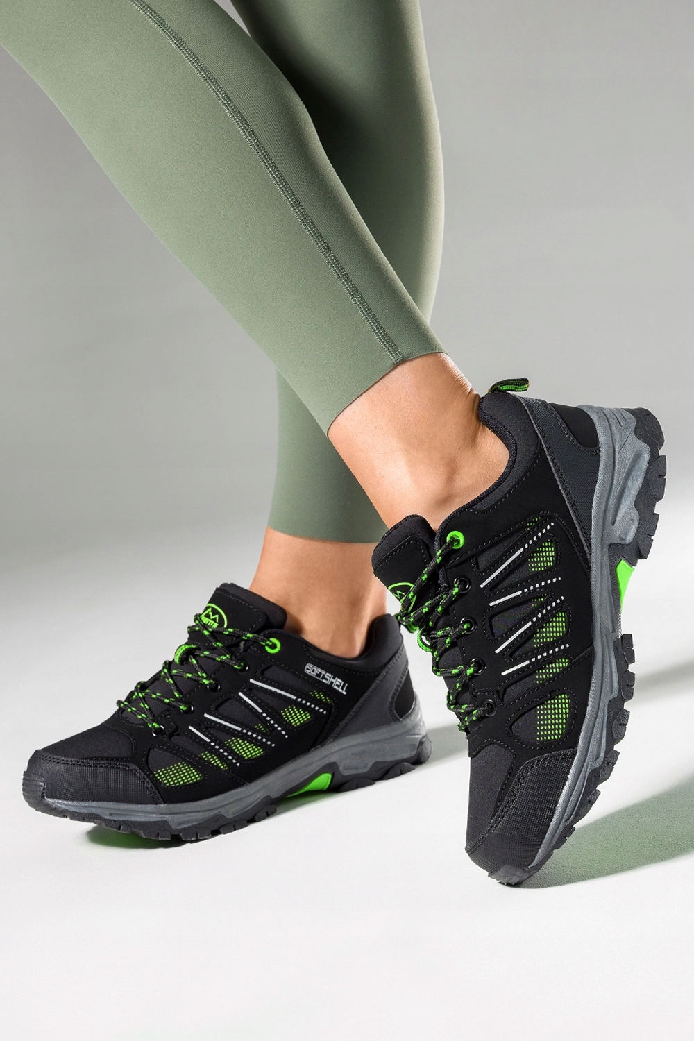 TREKKINGOWE BUTY SPORTOWE DAMSKIE SOFTSHELL SZNUROWANE LEKKIE WYGODNE r 41 Oryginalne opakowanie producenta pudełko