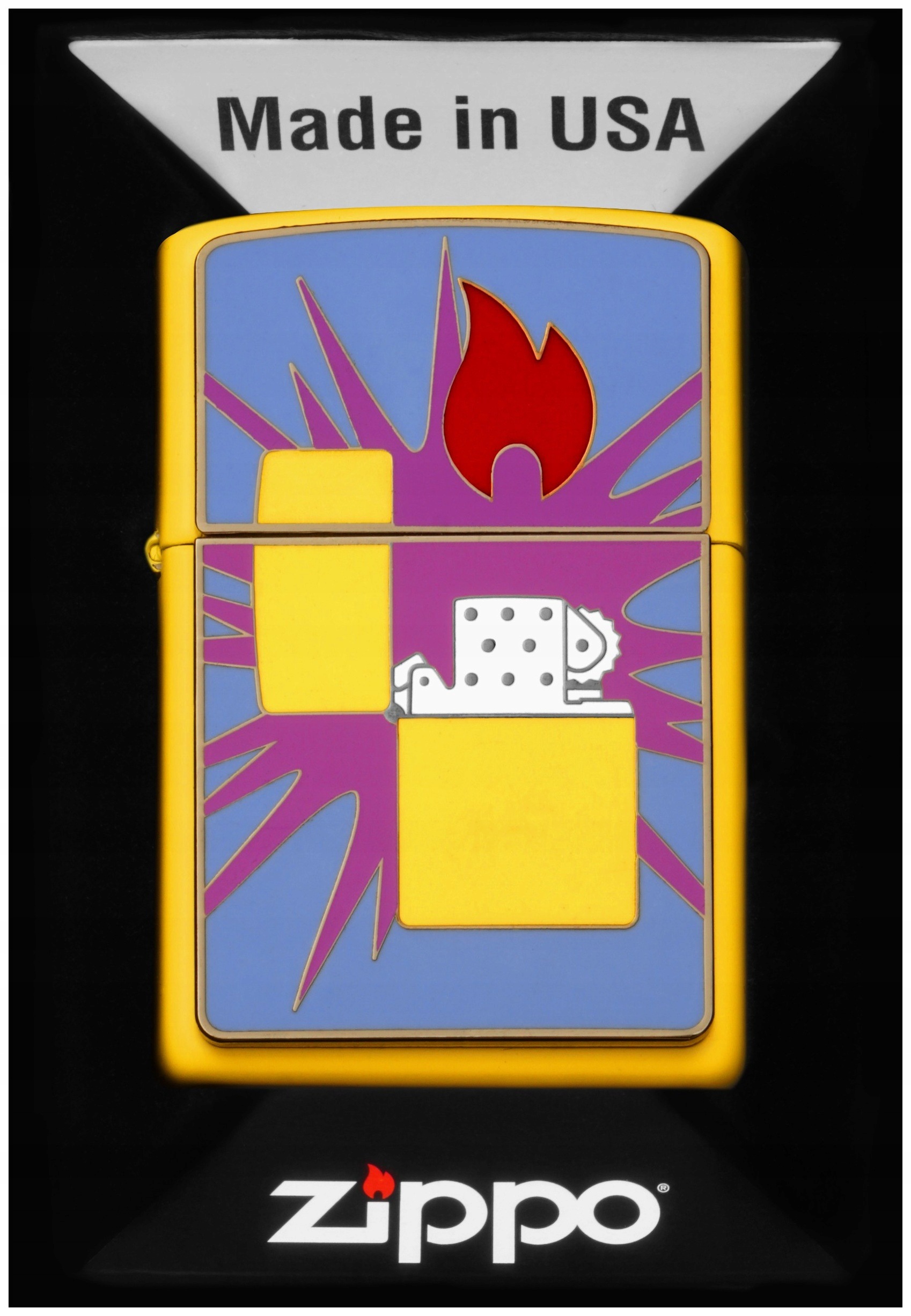Zapalovač Zippo Pop Art Zippo Lighter 2008033 Větruodolný benzínový