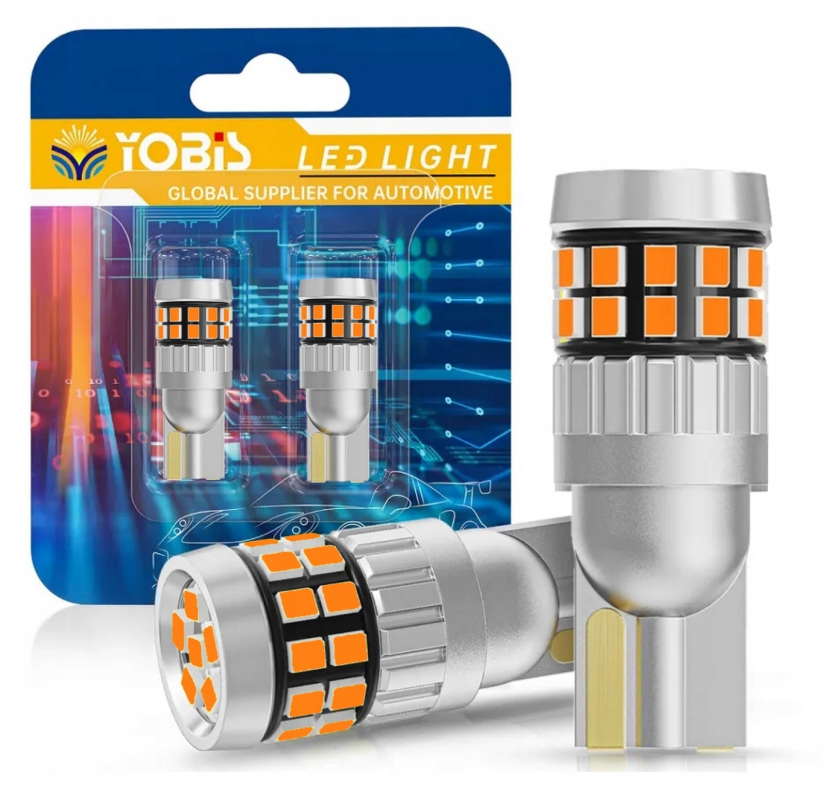 Żarówki Yobis Żarówka Led W5W T10 Canbus Pomarańczowa Kierunkowskazy 2szt.